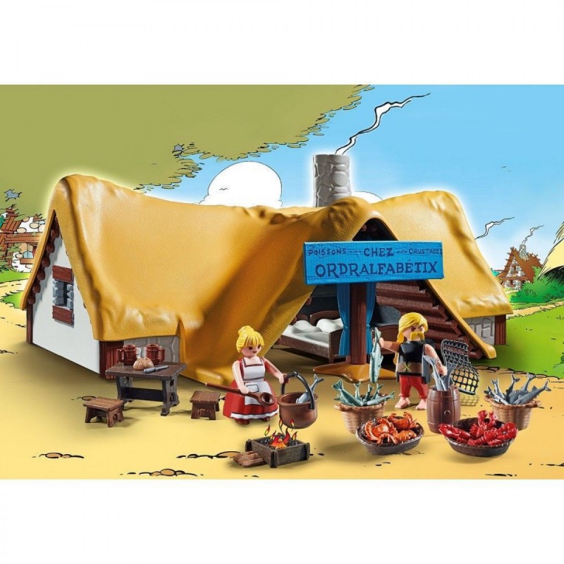 Playmobil Asterix: Η καλύβα του ψαρά Αλφαβητίξ (71266)