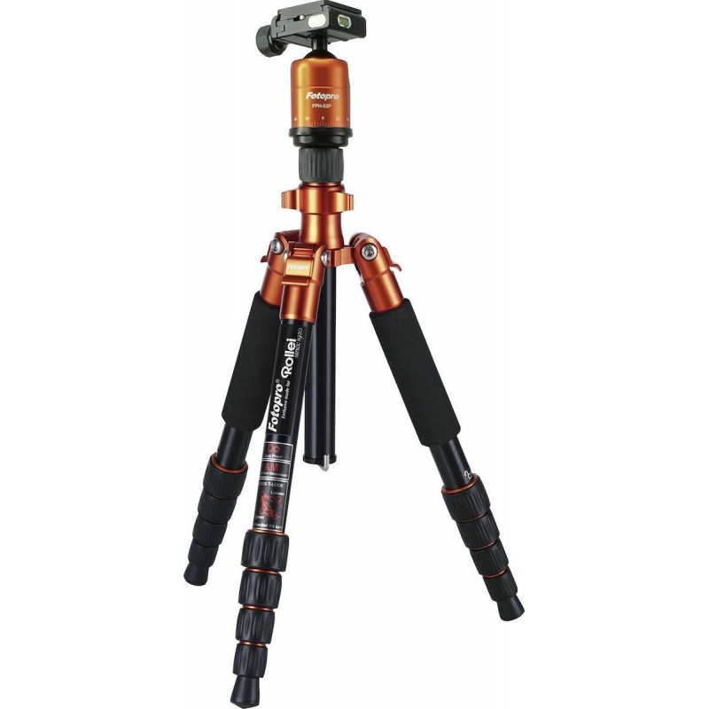 Rollei Stativ Compact Traveler No. 1 Τρίποδο - Φωτογραφικό (20934) Orange