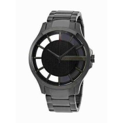 Armani Exchange 46mm Μπαταρίας με Ασημί Μεταλλικό Μπρασελέ (AX2189)