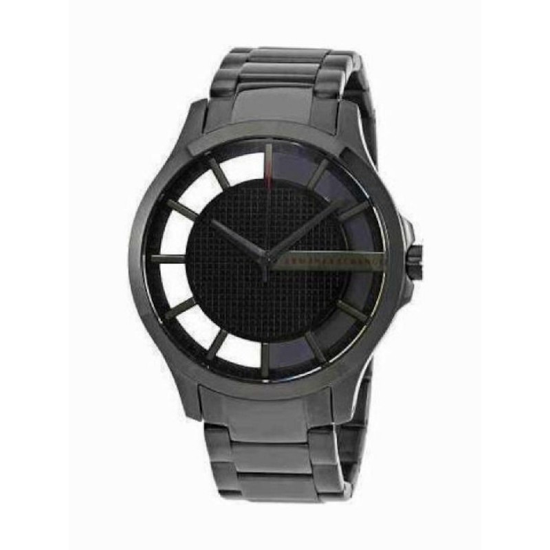 Armani Exchange 46mm Μπαταρίας με Ασημί Μεταλλικό Μπρασελέ (AX2189)