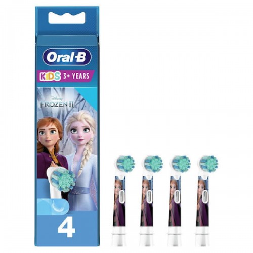 Oral-B Ανταλλακτικά Ηλεκτρικής Οδοντόβουρτσας Pro Kids 4τμχ για 3+ Χρονών EB10S-4 Frozen