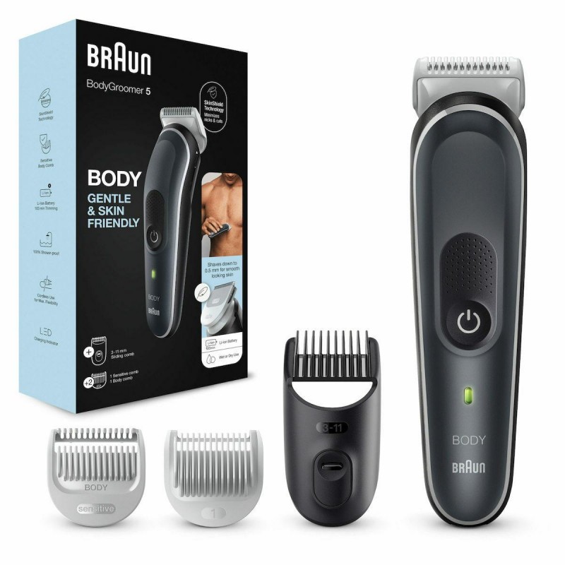 Braun BG5340 Body Groomer Series 5 Ξυριστική Μηχανή Σώματος Επαναφορτιζόμενη