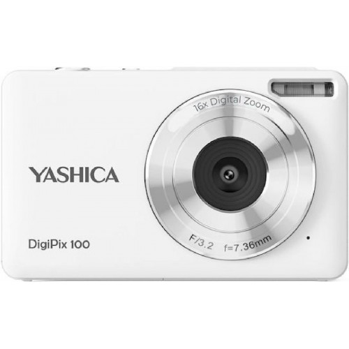 Yashica DigiPix 100 Compact Φωτογραφική Μηχανή Full HD (1080p) 44MP (YAS-DG100P-WH)Λευκή