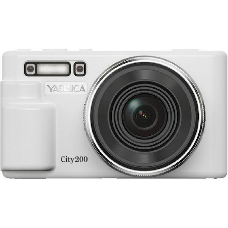 Yashica City 200 Compact Φωτογραφική Μηχανή Οπτικού Ζουμ 10x (YAS-DGC200-WH) Λευκή