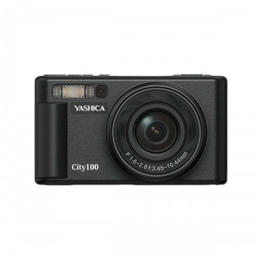 Yashica City 100 Compact Φωτογραφική Μηχανή 64MP Οπτικού Ζουμ 3x (YAS-DGC100-BK) Μαύρη