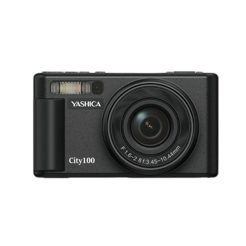 Yashica City 100 Compact Φωτογραφική Μηχανή 64MP Οπτικού Ζουμ 3x (YAS-DGC100-BK) Μαύρη