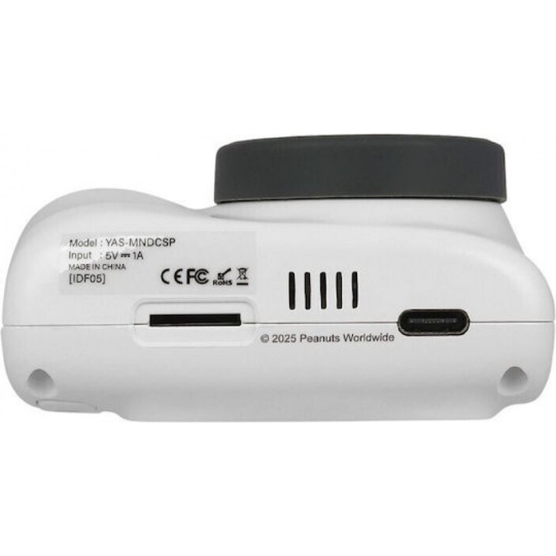 Yashica Snoopy Παιδική Φωτογραφική Μηχανή 8MP (YAS-MNDCSP) Λευκή-Μαύρη