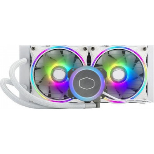 CoolerMaster Masterliquid ML240 Illusion 120mm για Socket AM4/AM5/1200/115x με ARGB Φωτισμό Λευκή