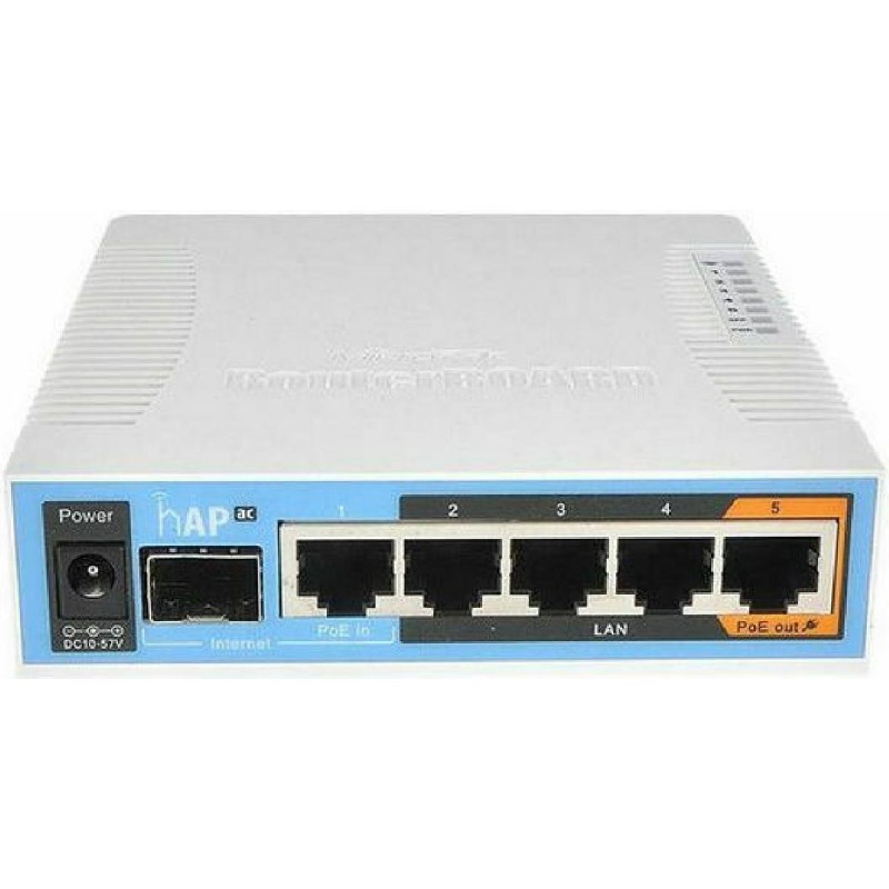 MikroTik hAP ac (RB962UiGS-5HacT2HnT) Access Point Wi-Fi 4 Dual Band (2.4 & 5GHz)