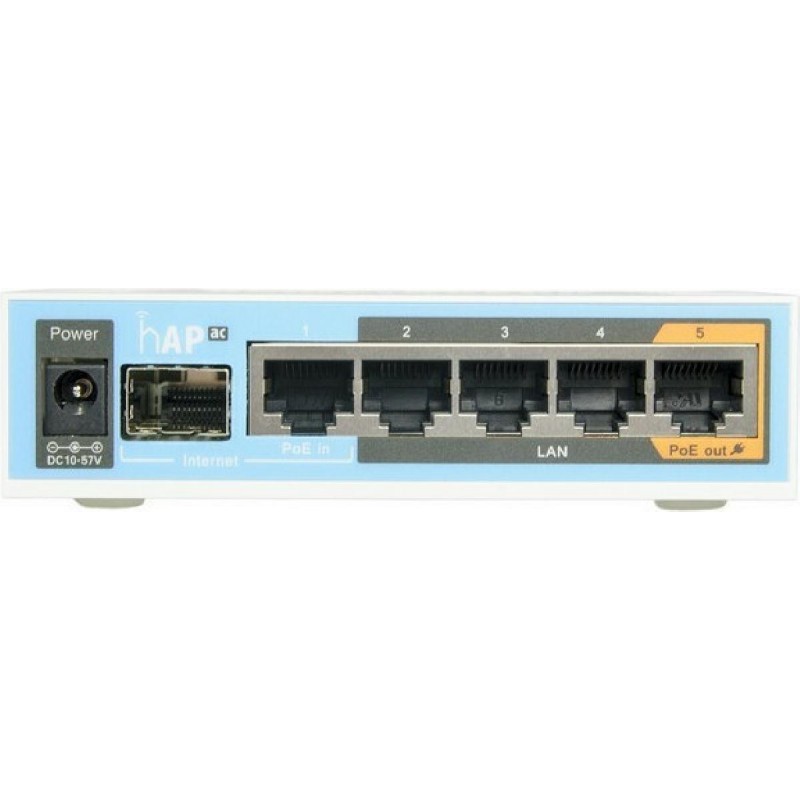 MikroTik hAP ac (RB962UiGS-5HacT2HnT) Access Point Wi-Fi 4 Dual Band (2.4 & 5GHz)