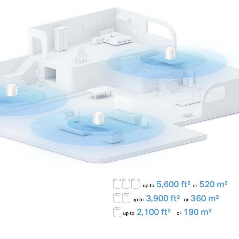 Tp-Link Deco X10 AX1500 Whole Home Mesh Wi-Fi 6 System 3-Pack (1750503020) v1.0