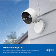 Tp-Link Tapo C120 Indoor/Outdoor Home Security Wi-Fi Camera 2k GHD v1.2 (1770500182) White