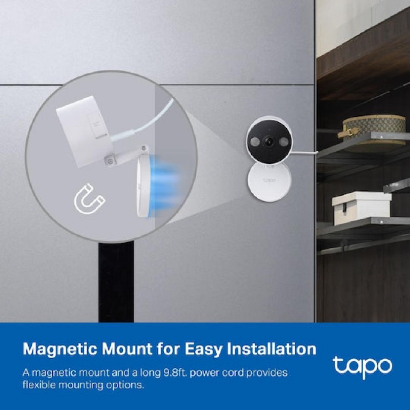 Tp-Link Tapo C120 Indoor/Outdoor Home Security Wi-Fi Camera 2k GHD v1.2 (1770500182) White