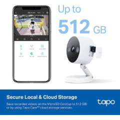 Tp-Link Tapo C120 Indoor/Outdoor Home Security Wi-Fi Camera 2k GHD v1.2 (1770500182) White