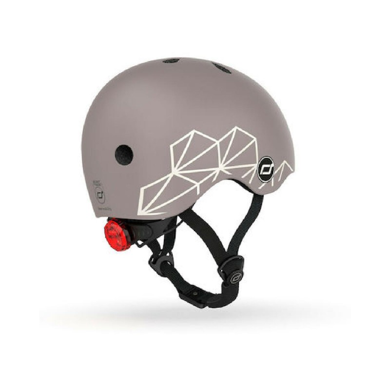 Scoot & Ride Κράνος Για Παιδικό Πατίνι XXS - S Graphics Brown Lines 96563