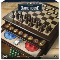 Gf033 Ambassador Craftsman Game House Deluxe Σετ Ξύλινα Επιτραπέζια Κλασικά Παιχνίδια