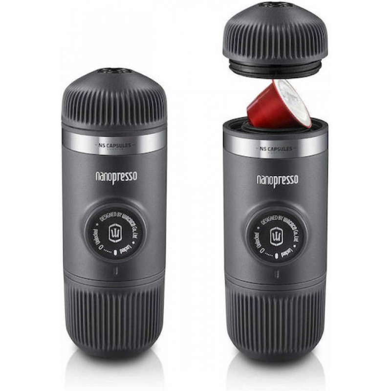 Wacaco Nanopresso with NS Adapter Portable Espresso Machine Bundle (Black)