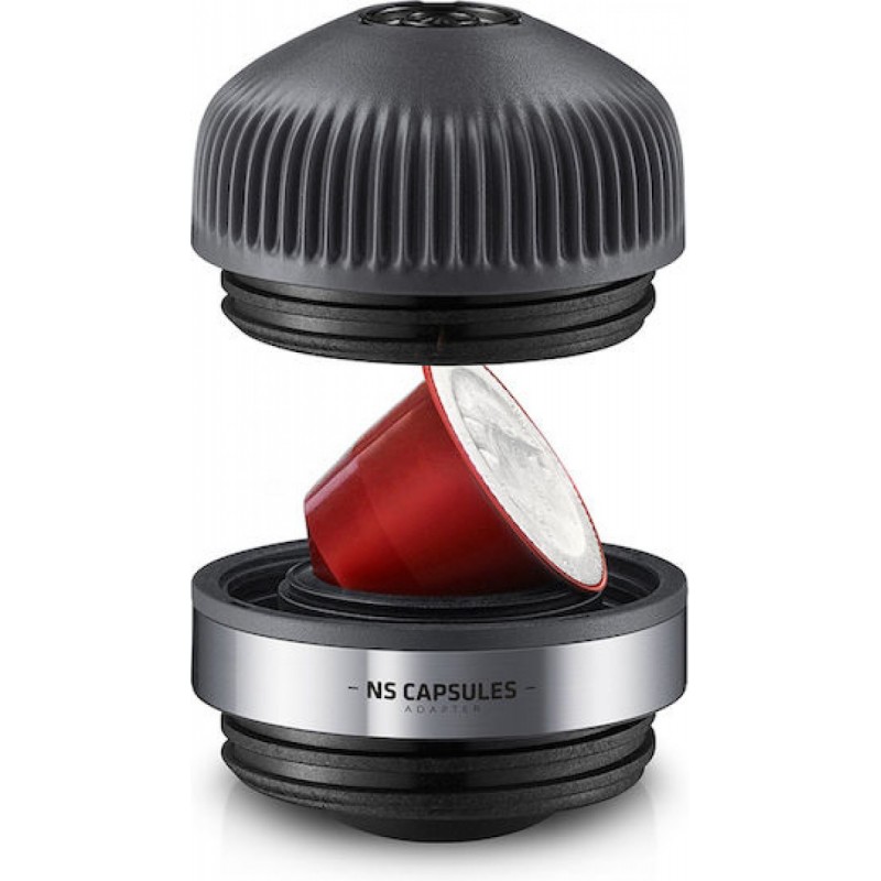 Wacaco Nanopresso with NS Adapter Portable Espresso Machine Bundle (Black)