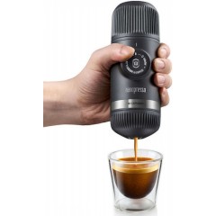 Wacaco Nanopresso with NS Adapter Portable Espresso Machine Bundle (Black)