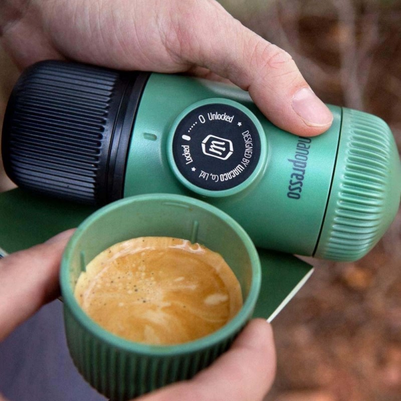 Wacaco Nanopresso Portable Coffee Maker 80 ml + Moss Green Case