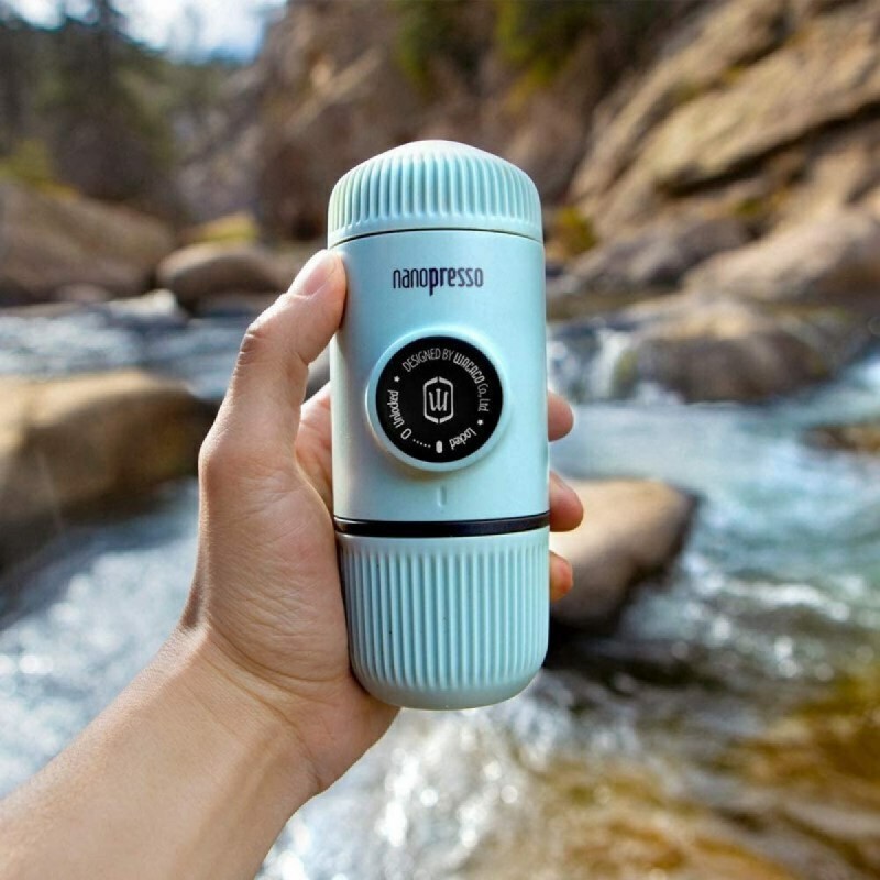 Wacaco Nanopresso Elements Φορητή Μηχανή Χειρός Espresso με Θήκη Arctic Blue
