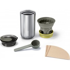 Wacaco Cuppamoka Portable Pour-Over Coffee Maker (Silver)
