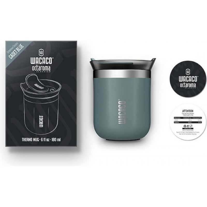 Wacaco Octaroma Classico Thermo Mug 180ml (Cadet Blue)