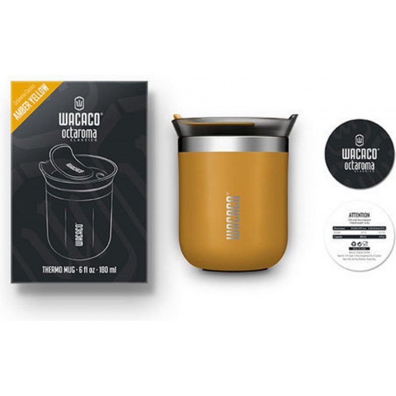 Wacaco Octaroma Classico Thermo Mug 180ml (Amber Yellow)