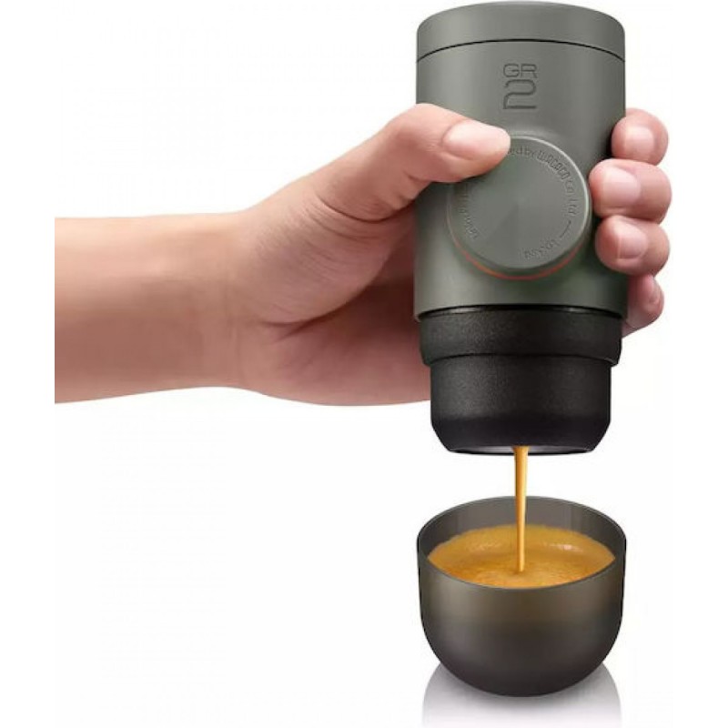 Wacaco Minipresso GR2 Portable Espresso Machine (Gray Olive) Wacaco Minipresso GR2 Portable Espresso Machine (Gray Olive)