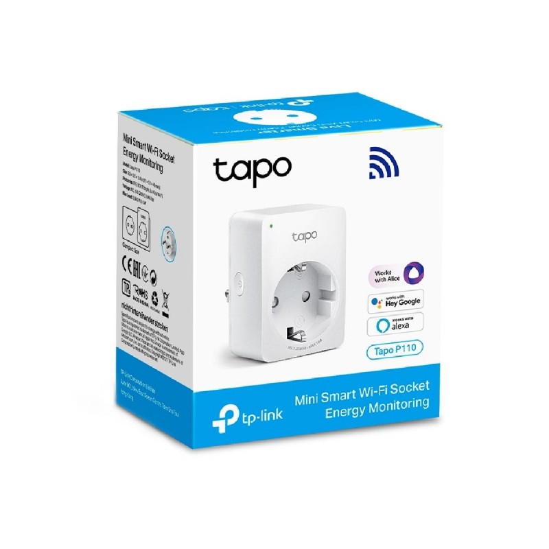 TP-LINK Tapo P110 V 1.2 Smart Μονόπριζο με Διακόπτη Λευκό