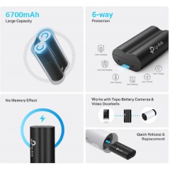 Tp-Link Tapo A100 Battery Pack 6700mAh v1.0 (0184500778) Black