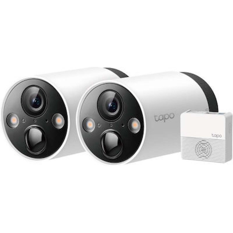 TP-LINK Tapo Ολοκληρωμένο Σύστημα CCTV Wi-Fi με 2 Ασύρματες Κάμερες TAPO C420S2 (1770500068)