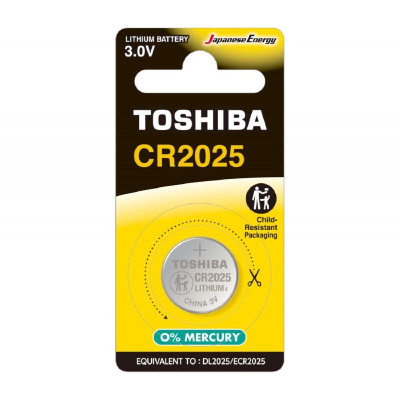 Toshiba CP-1 Μπαταρία Λιθίου Ρολογιών CR2025 3V 1τμχ
