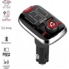 Akai Bluetooth FM Transmitter (FMT-74BT) Black