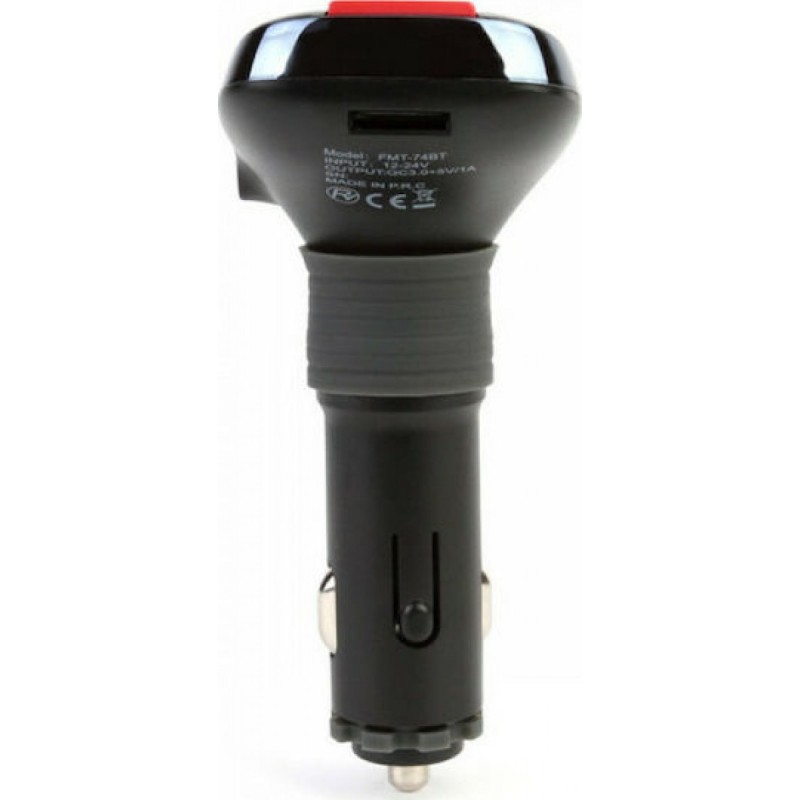 Akai Bluetooth FM Transmitter (FMT-74BT) Black