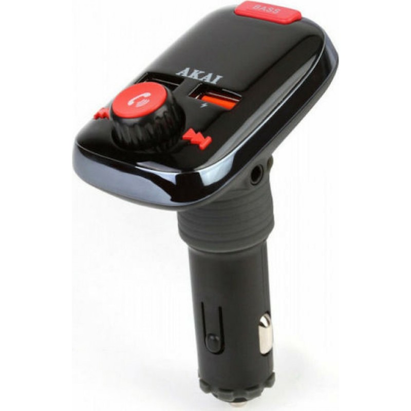 Akai Bluetooth FM Transmitter (FMT-74BT) Black