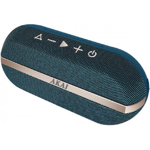 Akai Portable Waterproof Bluetooth Speaker (ABTSW-30B) Blue