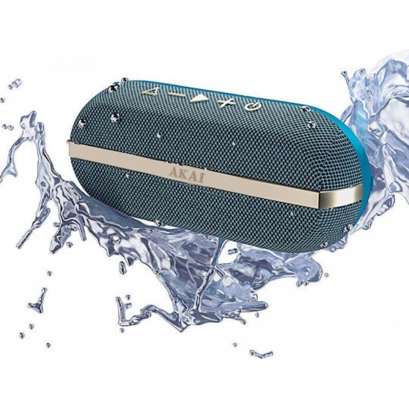 Akai Portable Waterproof Bluetooth Speaker (ABTSW-30B) Blue