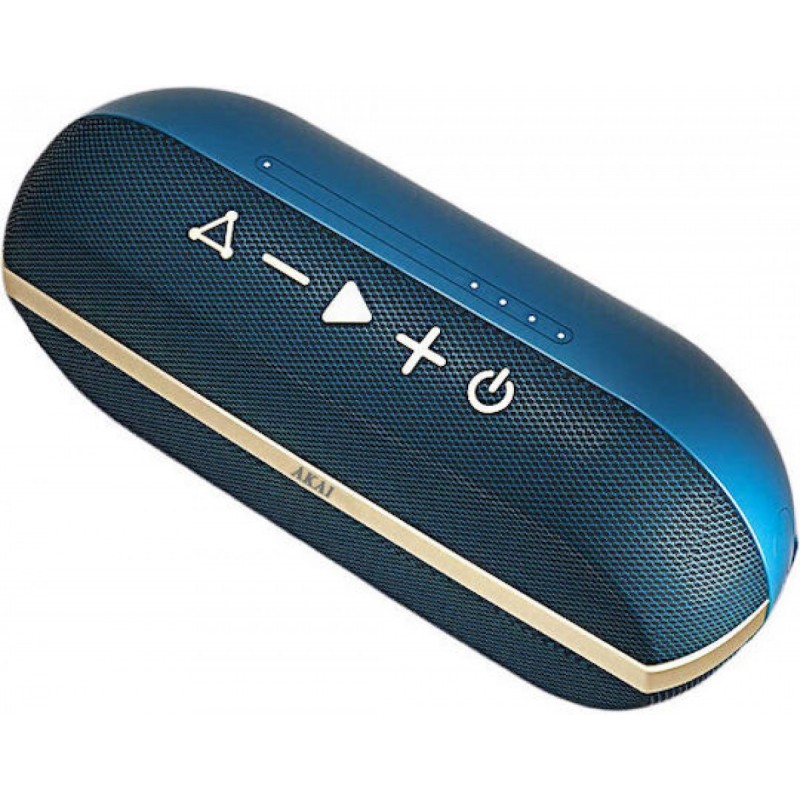 Akai Portable Waterproof Bluetooth Speaker (ABTSW-30B) Blue