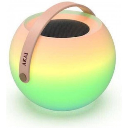 Akai Portable Bluetooth Speaker with Light in 7 Colors 5W (CS6 Shine) Πολύχρωμο