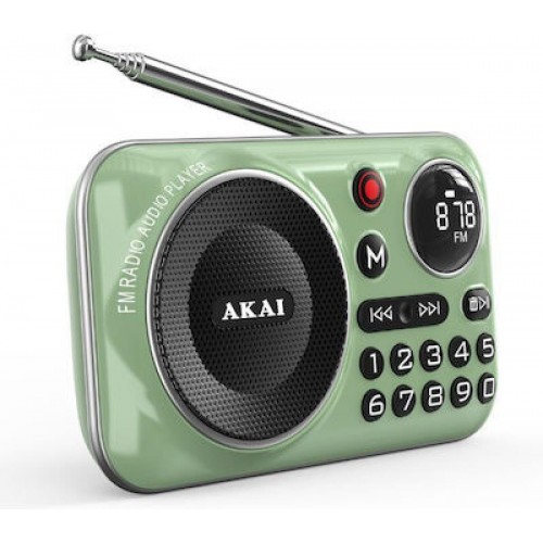 Akai Φορητό Ραδιόφωνο με Bluetooth (APR-500) Πράσινο