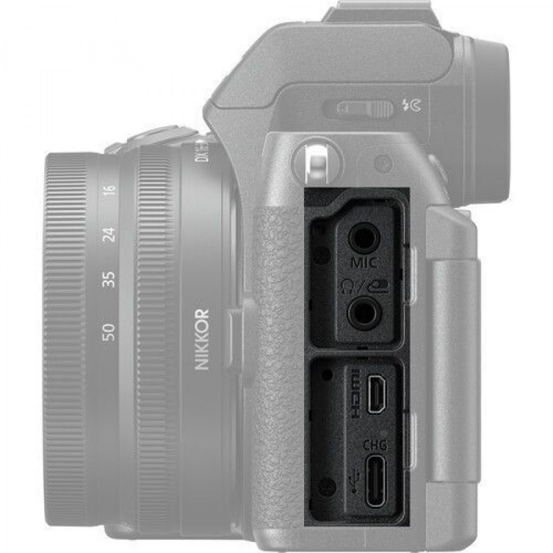 Nikon Z50 II Mirrorless Φωτογραφική Μηχανή Double Kit (Z DX 16-50mm F3.5-6.3 VR + Z DX 50-250mm F4.5-6.3 VR) Black