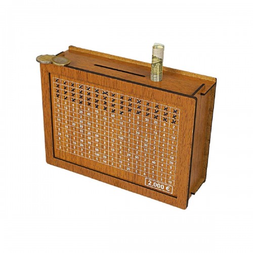 Kakeibo Box Γιαπωνέζικος Κουμπαράς Ξύλινος Ρετρό για Αποταμίευση 2000€ - Καφέ Kakeibo Box Γιαπωνέζικος Κουμπαράς Ξύλινος Ρετρό για Αποταμίευση 2000€ - Καφέ