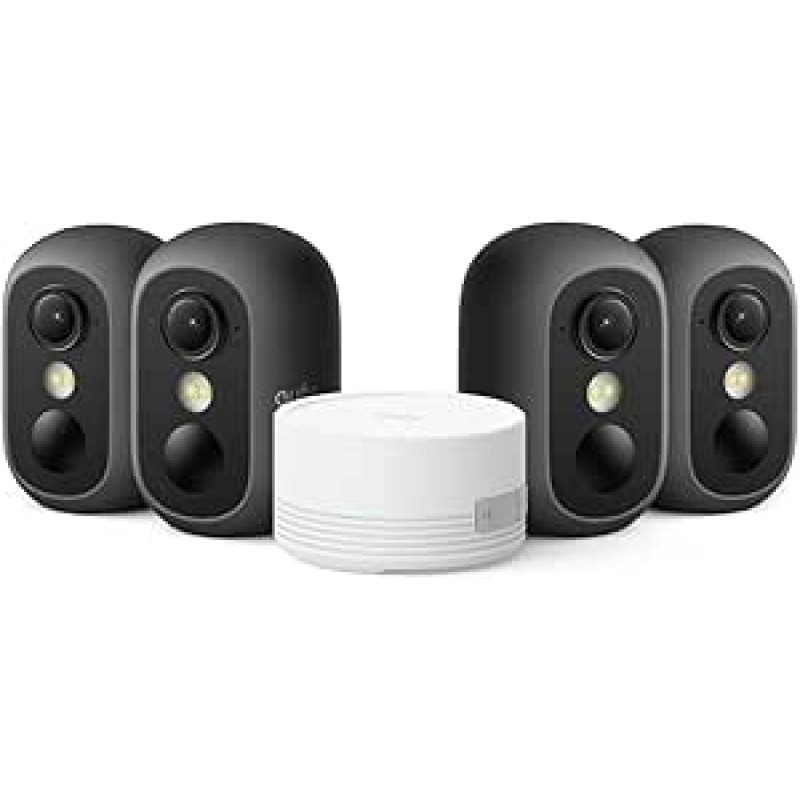Anker Eufy C35 Color Night Vision with Control Hub 4-Cam Kit (E811041A) Black