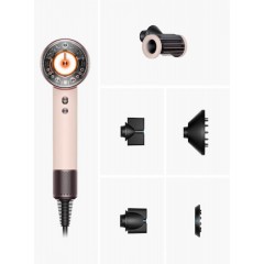 Dyson HD16 Supersonic Nural Straight+Wavy Επαγγελματικό Πιστολάκι Μαλλιών με Φυσούνα 1600W (113407-01) Ceramic Pink/Rose Gold
