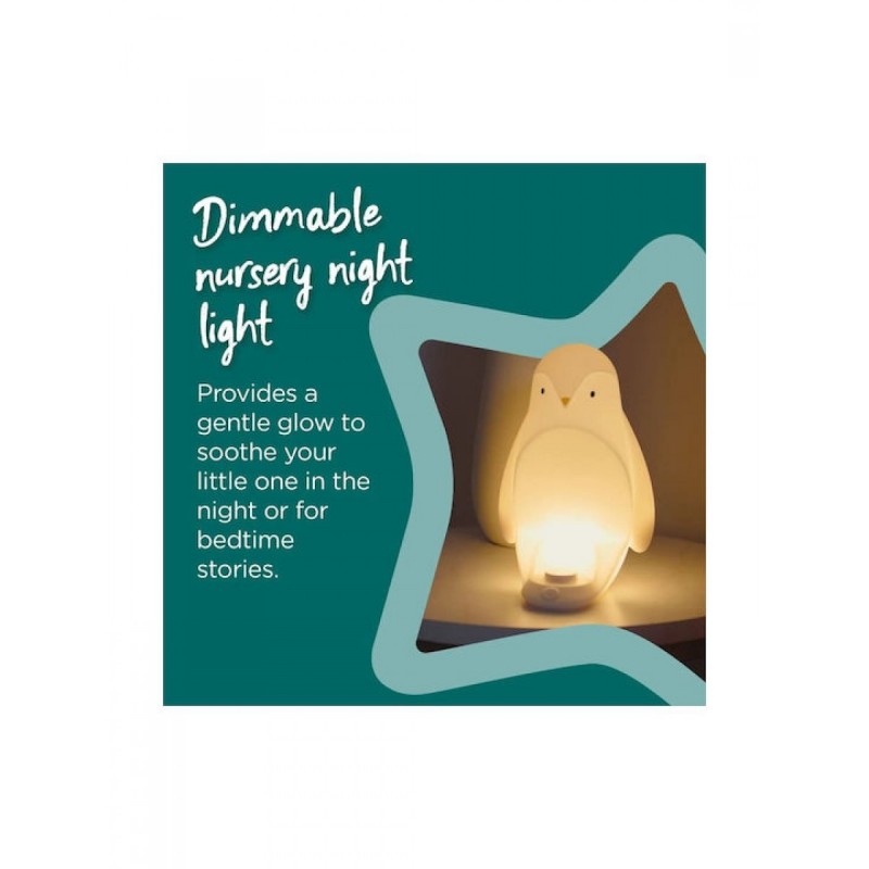Tommee Tippee 2-in-1 Portable Night Light for 18m+ (491008) Penguin