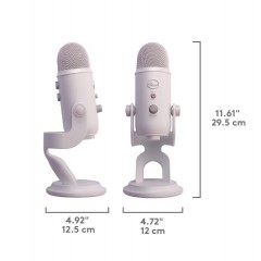 Blue Yeti Aurora Collection USB Microphone White Mist (988-000533)