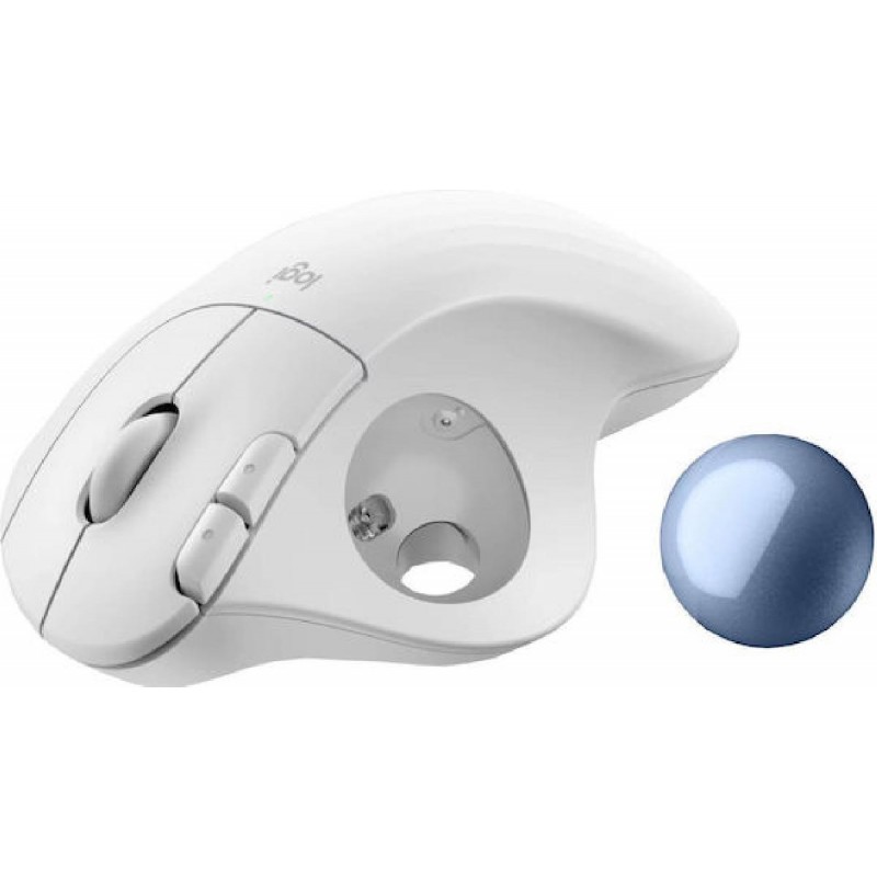 Logitech Ergo M575S Ασύρματο Bluetooth Ποντίκ (910-007030)l Λευκό