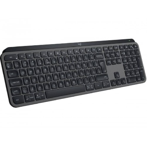 Logitech MX Keys S Ασύρματο Bluetooth Πληκτρολόγιο Αγγλικό US (920-011587) Black