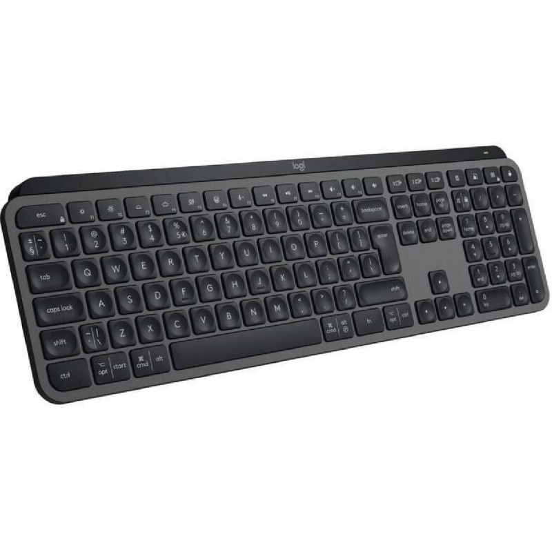 Logitech MX Keys S Ασύρματο Bluetooth Πληκτρολόγιο Αγγλικό US (920-011587) Black